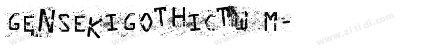 GenSekiGothicTW M字体转换